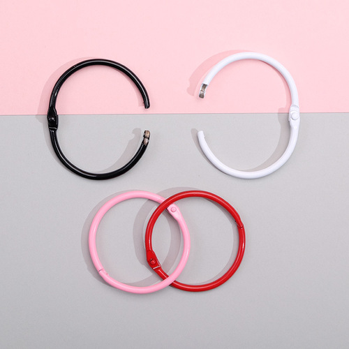 Large color 45mm paint keychain closed hanging ring handmade DIY accessories doll doll mobile phone case pendant