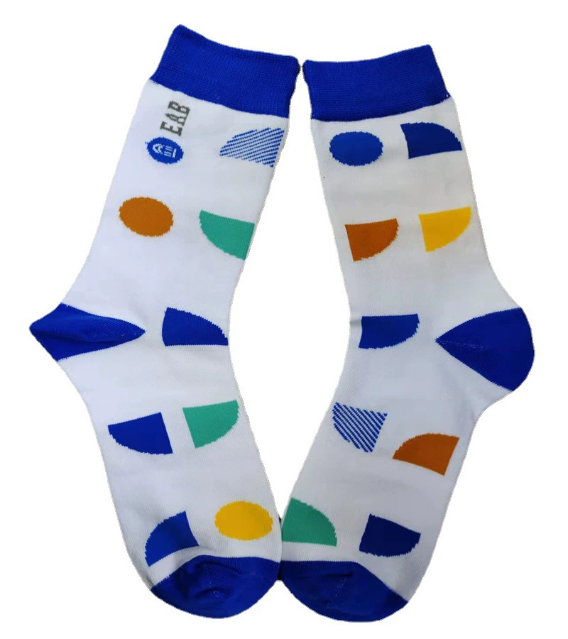 Фабрика прямые хлопчатобумажные носки Four Seasons носки мужские и женские носки жаккардовые носки европейские и американские носки прилива