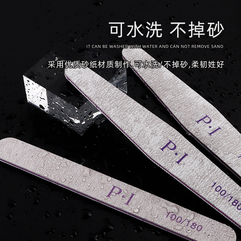 Lima de uñas resistente al desgaste tira de frotamiento esmalte de uñas lima de uñas tira de arena tira de molienda lima de uñas gruesa