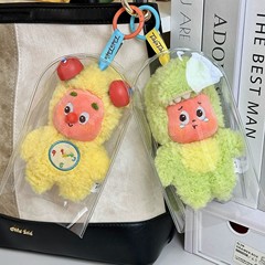 泡マット星人ぬいぐるみ保護カバー布エナメル散歩人形バッグ17cm綿人形痛バッグ