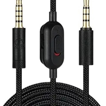 Cable para auriculares Logitech G433 cuidadosamente seleccionado, adecuado para G233 y Gprox, cable trenzado ajustable de 3,5 mm y 2 metros