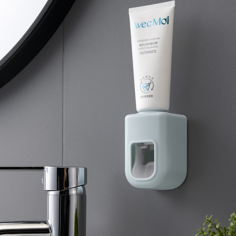 卸売り自動歯磨き粉器浴室トイレの壁は穴を開けないで定量的に簡単な怠け者の歯磨き粉を押し出す|undefined