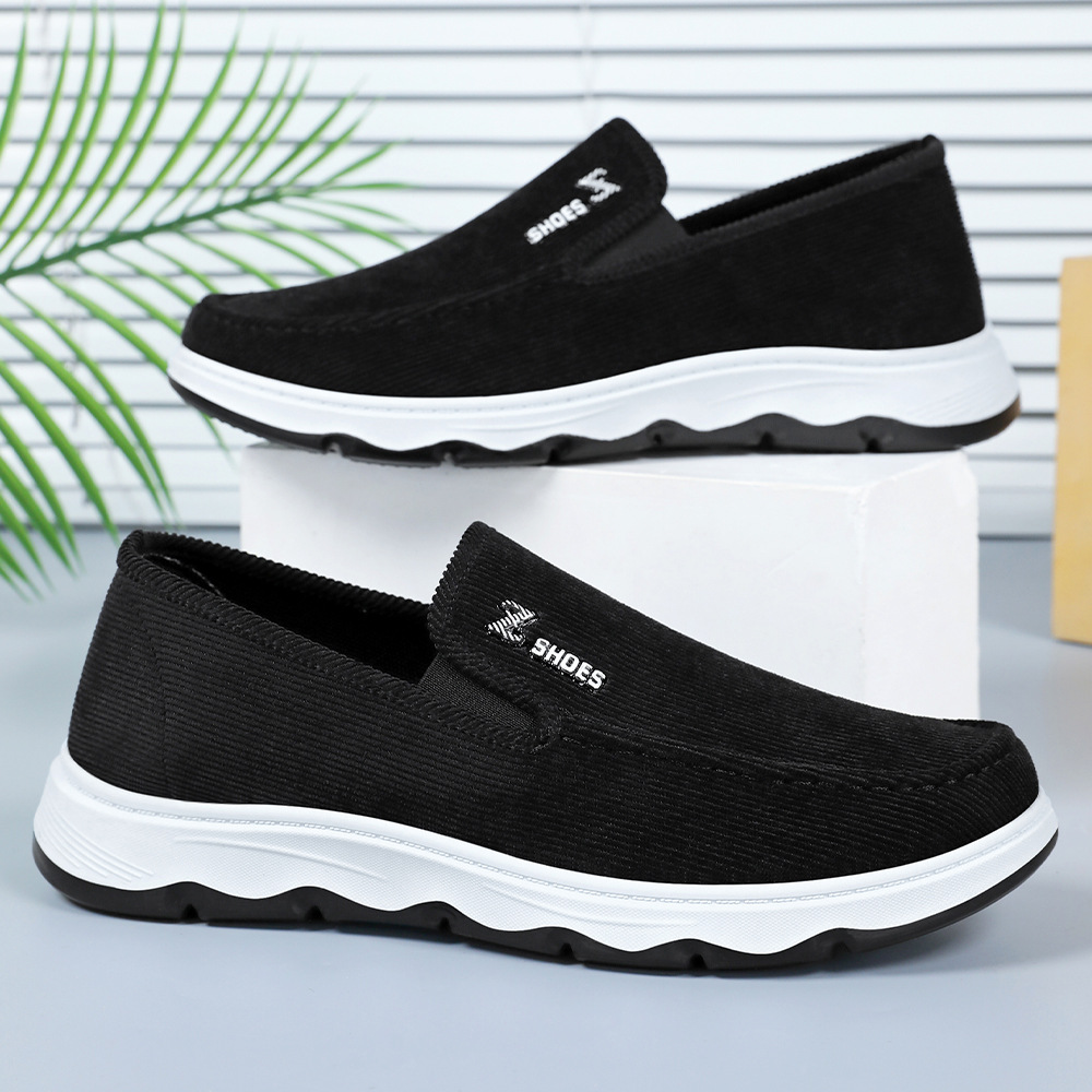 Zapatos para hombres viejos zapatos de tela de Beijing primavera zapatos casuales zapatos de papá zapatos de hombre ligeros zapatos de sola suave cómodos zapatos