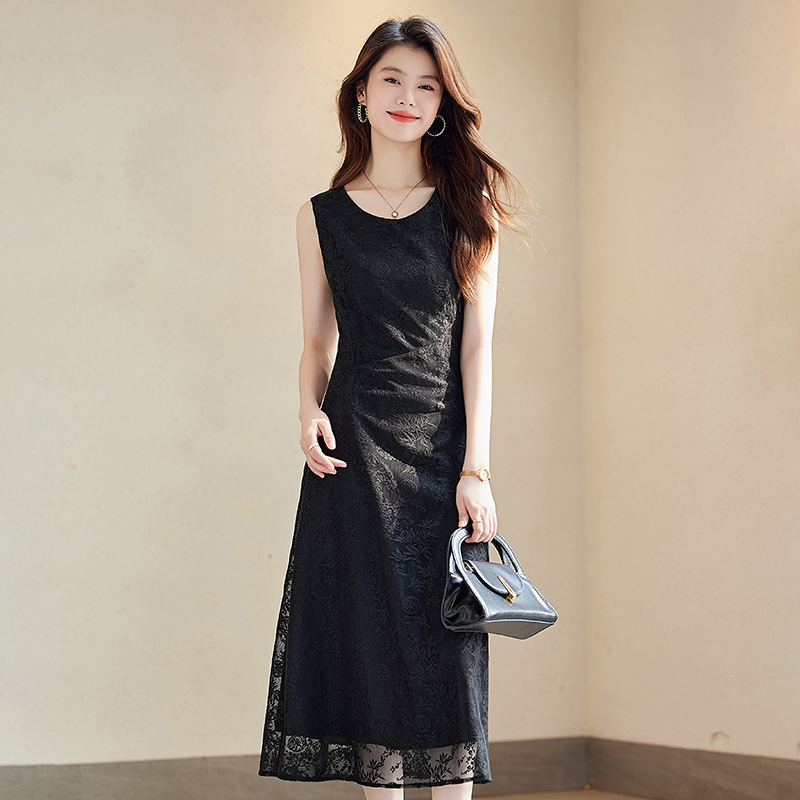 Fashionable summer elegant long dress sleevless