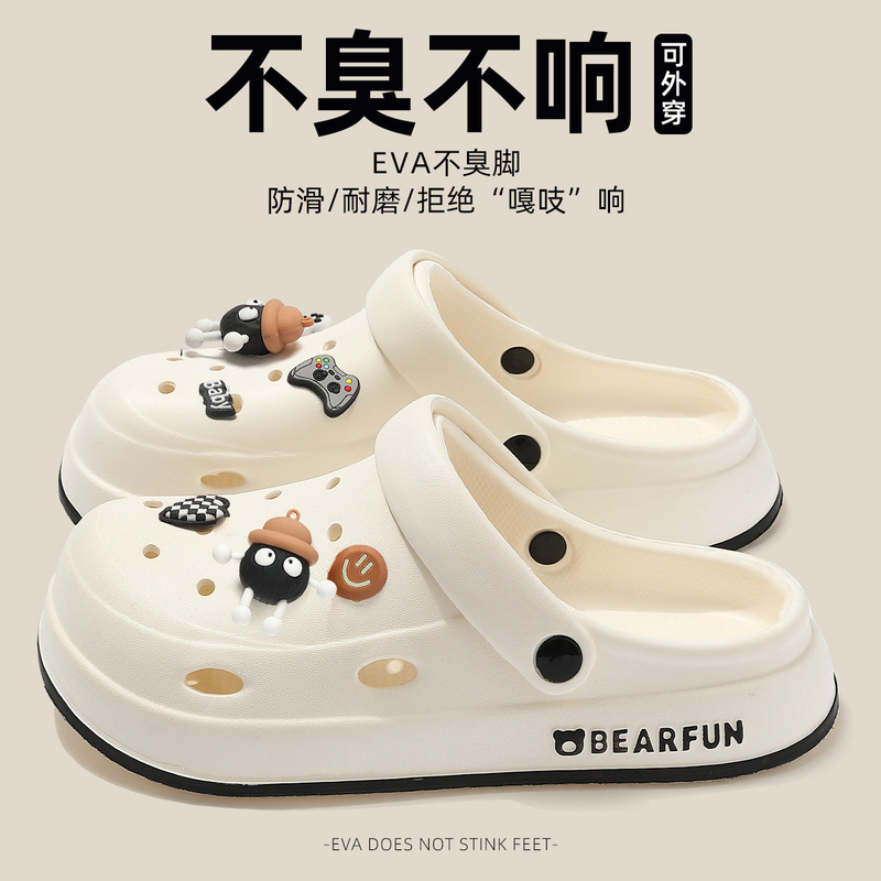 Women's Outdoor Clogs 2025 New Summer Beach Non-Slip Closed-Toe Sandals for Men Wholesale