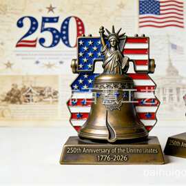 跨境新款250th Anniversary Bell Ornament250周年圣诞纪念钟饰