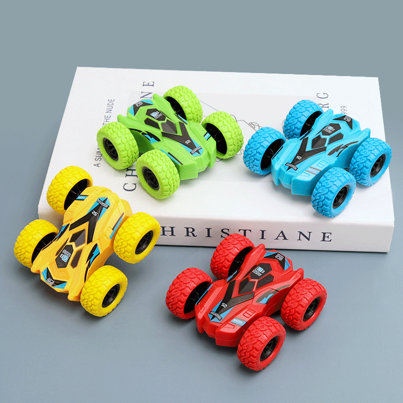 Toy Car Stunt Dipper Double-sided Car Children's Inertia Car Four-wheel Drive Children's Off-road Vehicle Stall Hot Selling Toys
