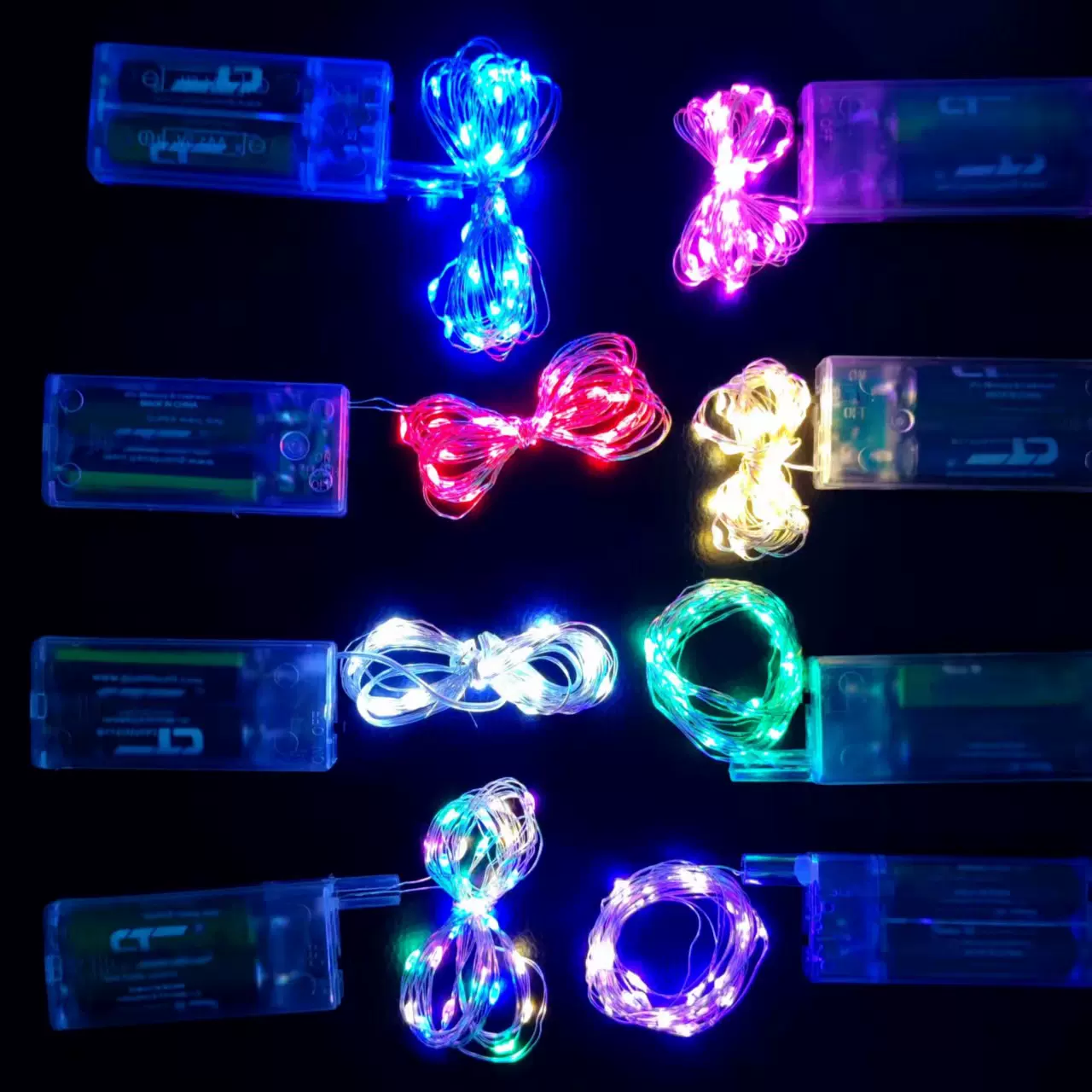5号电池款铜线波波球节日led灯串小夜灯LED彩灯串浪漫装饰灯