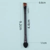 9.2CM black aluminum tube, black pole, black cotton on one end and slanted brush on the other (9.2cm)
