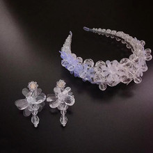 珍珠水晶花朵耳環女夏季2021年新款潮韓國氣質網紅耳墜超仙耳飾