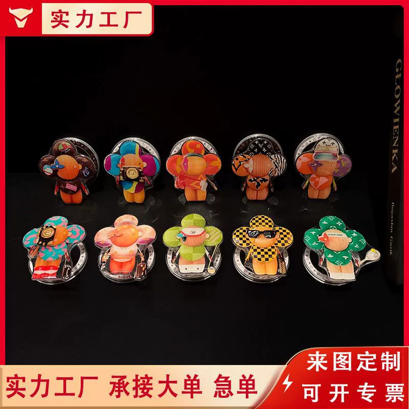 Держатель для телефона с воздушной подушкой, мультяшный, ленивый, для кровати и рабочего стола, акриловый, на заказ, милый