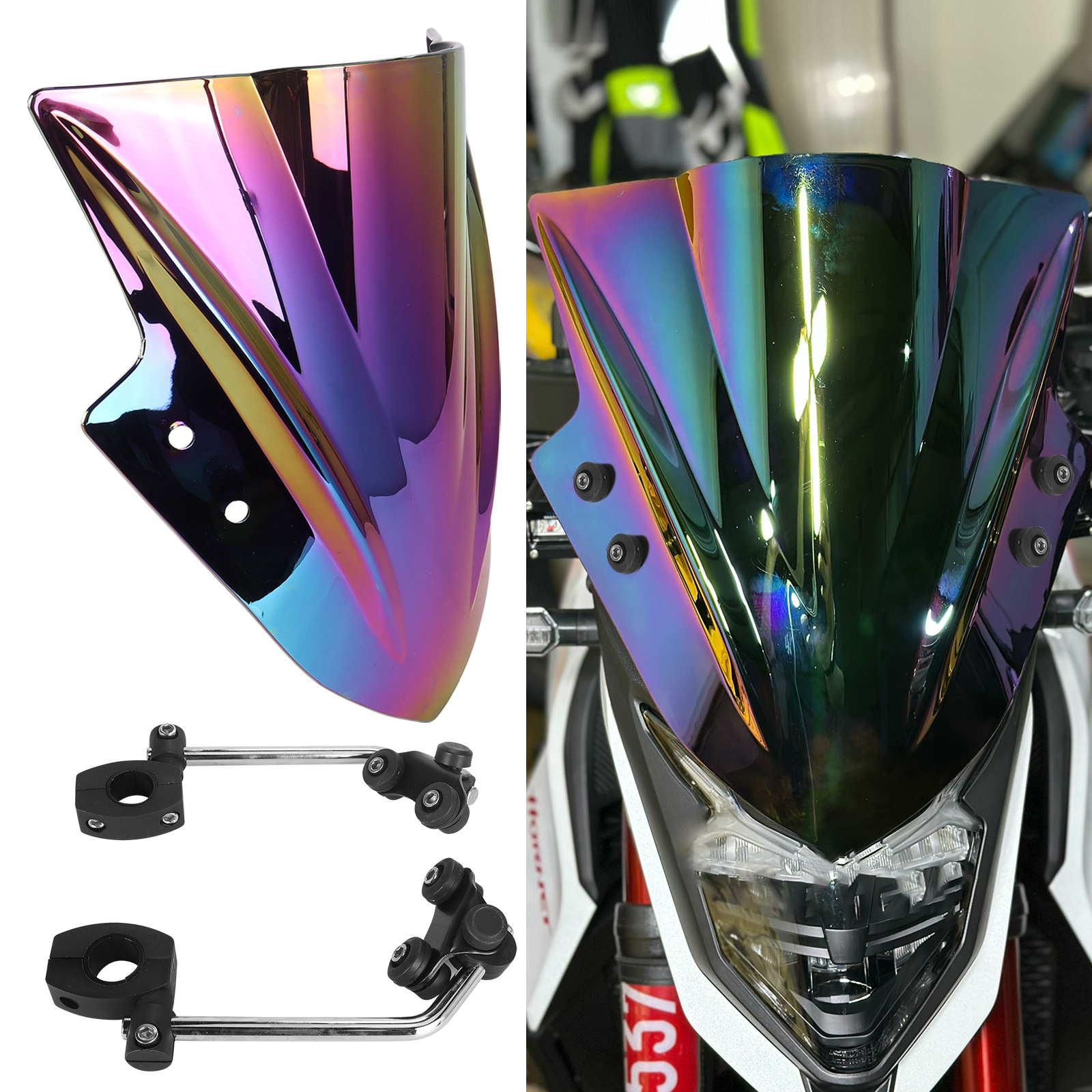 Windshield Windscreen Fairing for Kawasaki 300 R EX300 EX300R 2013-2017