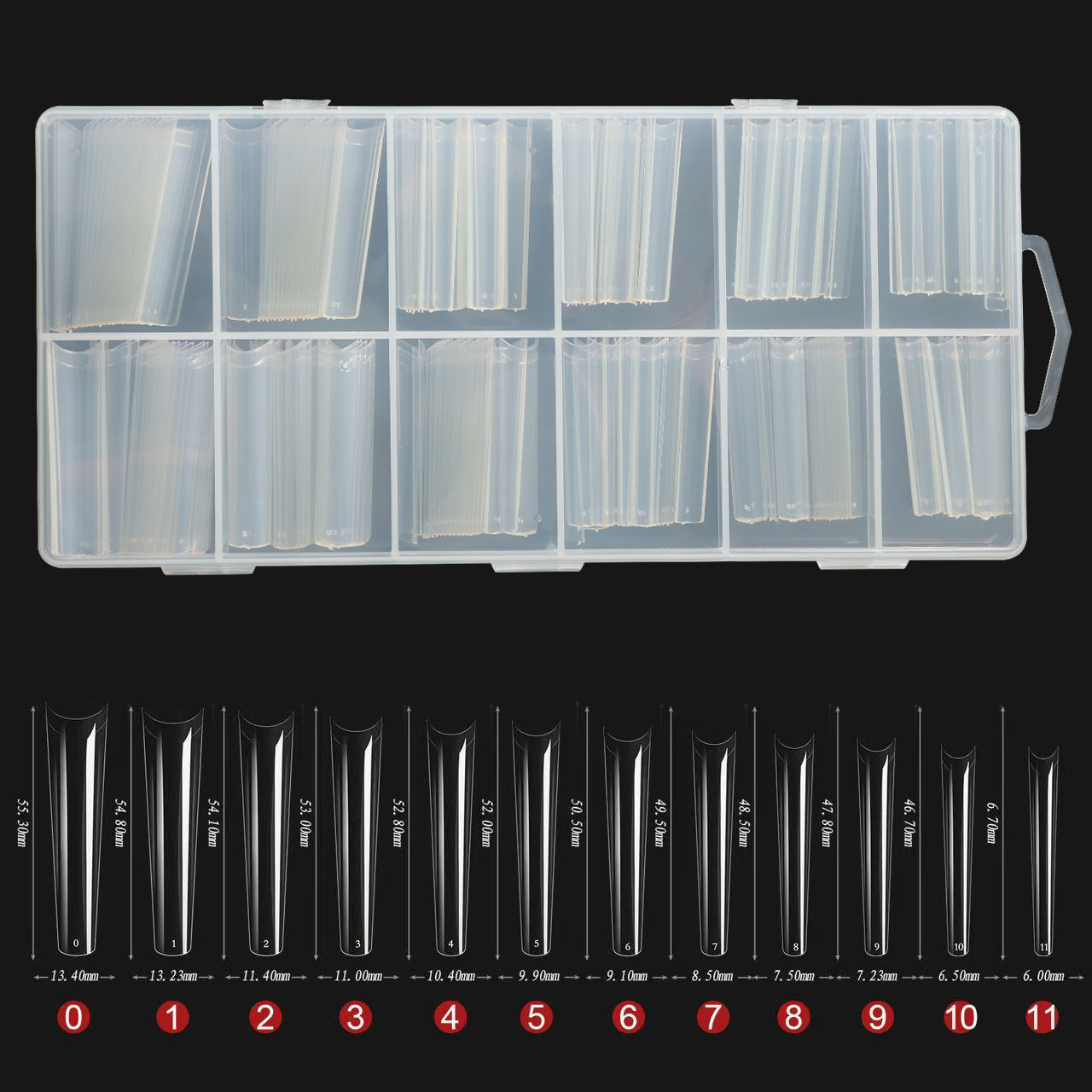 Esmalte de uñas salón de uñas especial ligero esmerilado transparente falso extensión de uñas corto medio de longitud completa medio pegatinas parche de uñas