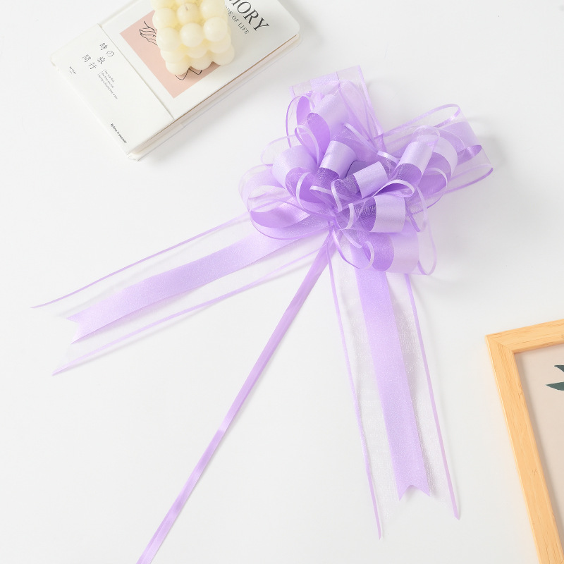 Nuevo crossover Macarons de gran tamaño, diamantes rotos, cebolletas, hilo de nieve, flores de dibujo, embalaje de regalo de Navidad, decoración de coche de bodas, flores de dibujo