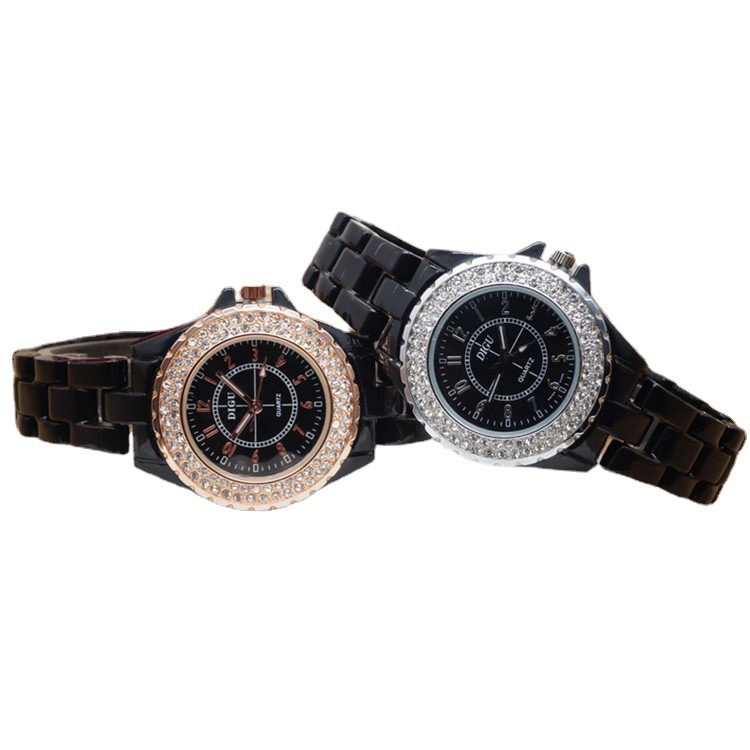 Sommer klassische heiße Art koreanische Marke Damen Quarzuhr weiße Keramik Damenuhr wasserdicht Student Mode Uhr_voghion.com