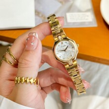 诗高迪 中古风复古轻奢精致高级感小金表ins时尚女士手表直播热卖
