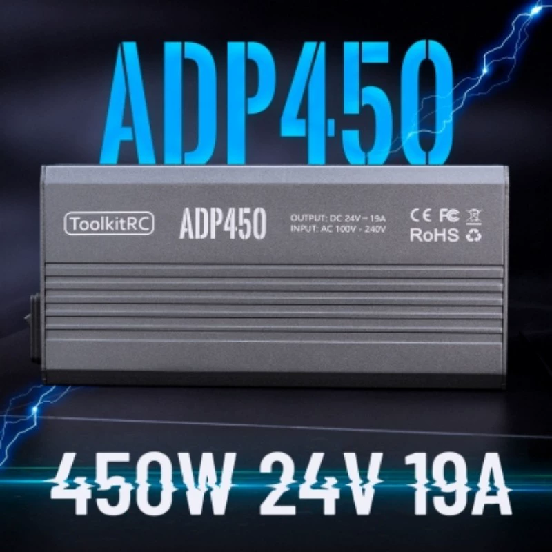 Адаптеры питания ToolkitRC, зарядное устройство, 450W, 24v