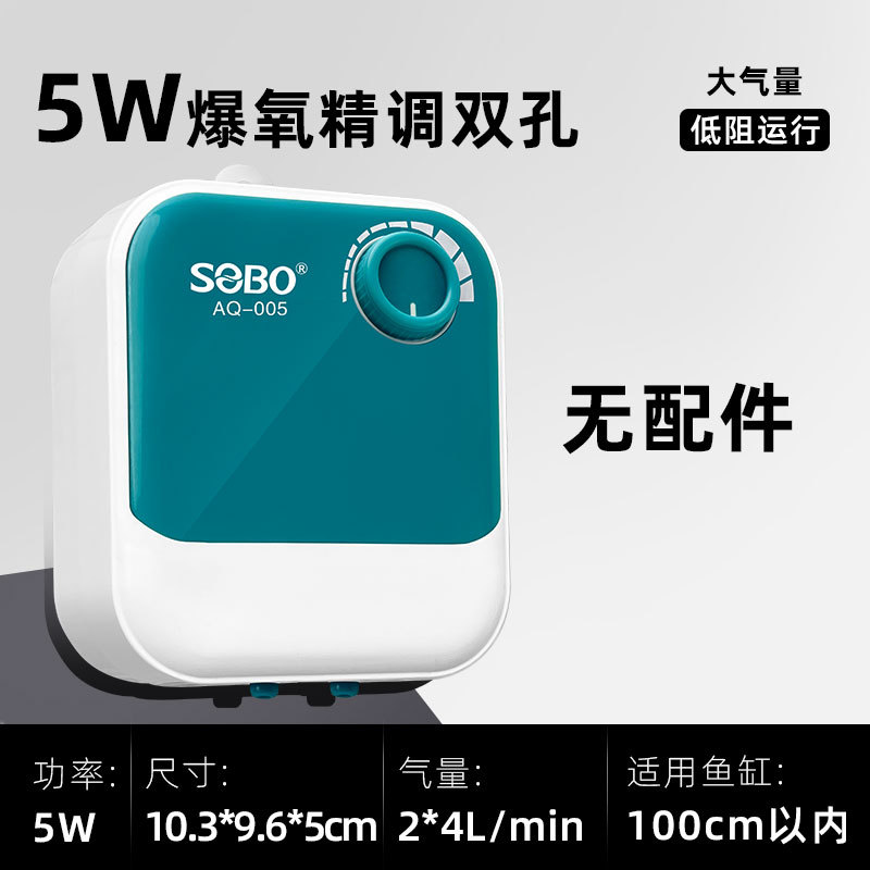 5W可调双孔（AQ-005宝石绿） / 裸泵（不含配件）