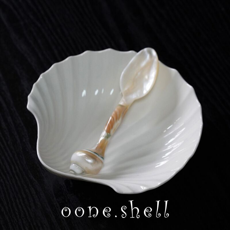 Ceramic Shell Scallop Plate Creative Fritillaria Ornaments Home Decorations Snacks Candy Storage Tray