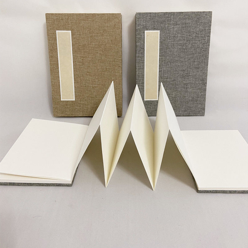 空白折页熟宣册页盖章印小楷书法写经工笔画风琴奏折本旅游盖章本