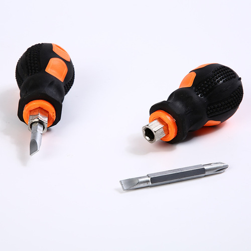 Xinton mini dual-purpose small screwdriver dual-purpose matching cross-shaped carrot head short fat single-purpose transparent screwdriver