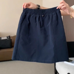 藏青色速干工装半身裙女夏高腰显瘦防走光a字短裙胖妹妹辣妹裙裤