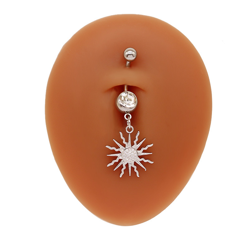 Schmetterling Blume Bauchnabelpiercing Trendiger Navelschmuck_voghion.com