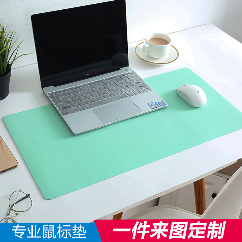 皮革鼠标垫批发大号垫办公桌垫皮质桌面电脑桌垫超大广告鼠标垫