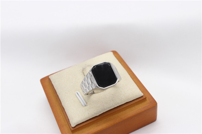 16g Weight Natural Stone, Shell Inlay Material Rings Classification 11, 12, 7 Ring Size 1 Piece Quantity Holiday, Daily Occasion Titanium Steel Material Rectangle Pattern Men's Gender Inlay Design Casual, Simple Style Style Casual Simple Style Rectangle Titanium Steel Inlay Natural Stone Shell Men's Rings 17