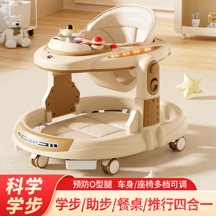 아기 보행기, 전복 방지 유모차, 3-in-1 다기능 아기 및 어린이 보행기, 드롭 배송