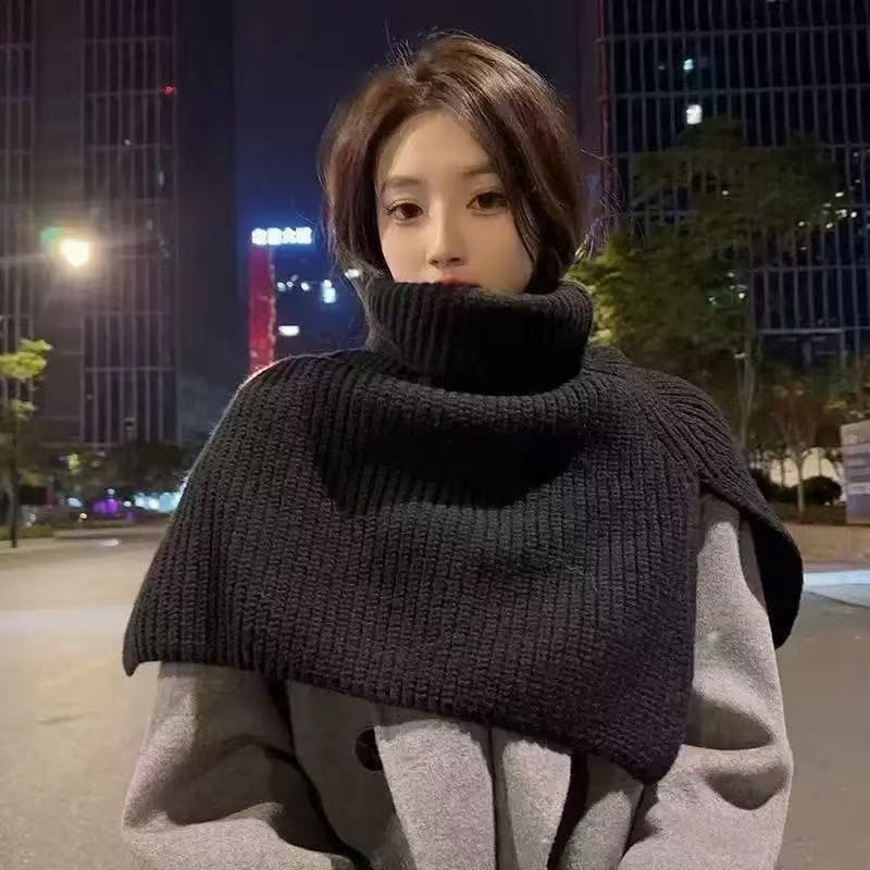 圣诞礼物围巾小鹿款男女冬季情侣款百搭三色围巾学生保暖针织围巾|undefined