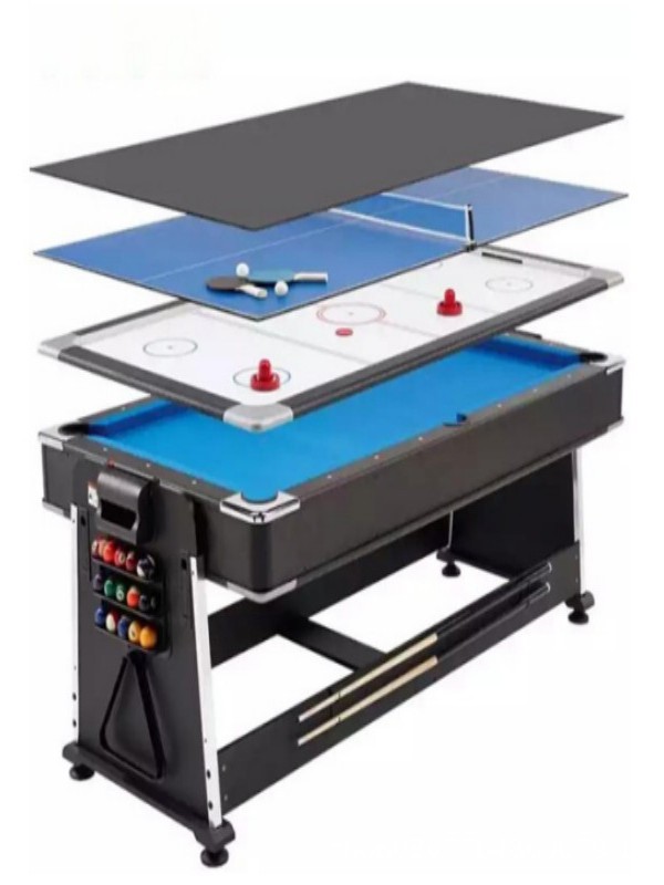 Mesa de billar 4 en 1 multifuncional mesa de billar interior americana mesa de tenis de mesa internacional