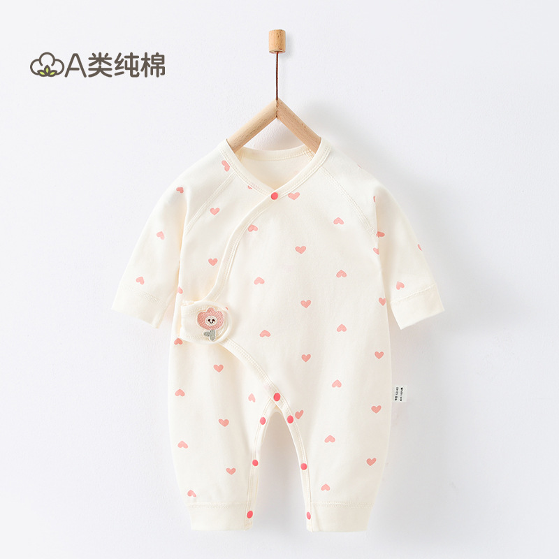 Ropa de bebé de algodón de clase A Ropa de bebé Anyang Ropa para niños Traje de rastreo Meneses pequeños Traje de otoño para bebés y niños pequeños Traje de una pieza