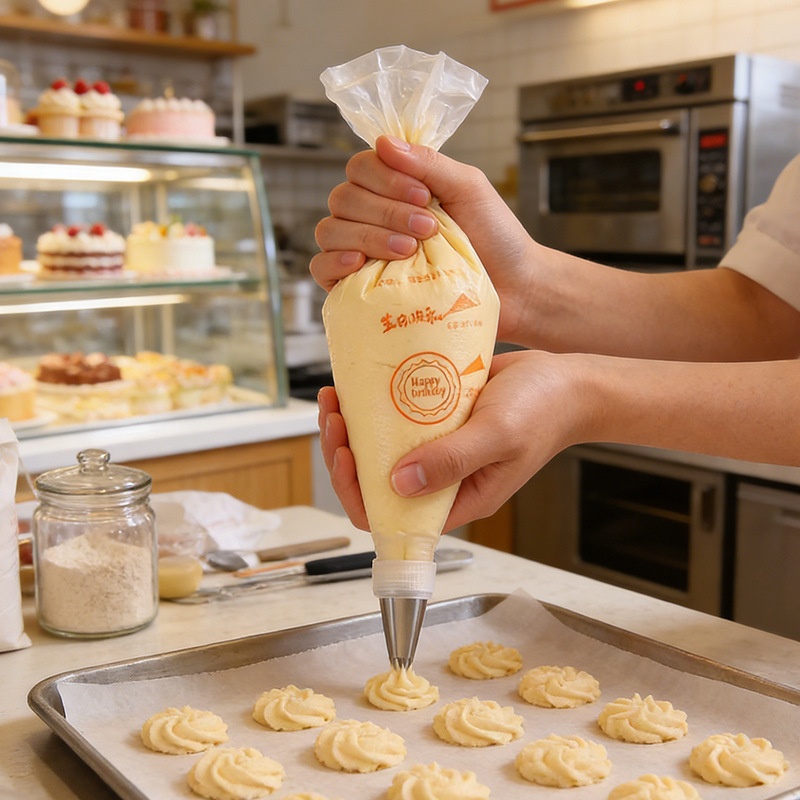 Large, Medium and Small Disposable Piping Bags, Cookie Cake Cream Piping Bags, Jam Milking Bags, Baking Tool Sets