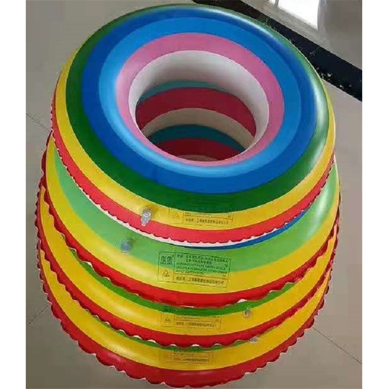 rainbow inflatable universal swimming ring PVC for men and women