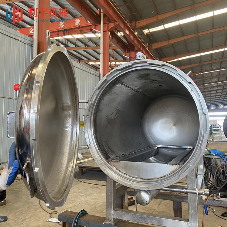 竹笋菌包灭菌器  圆形全自动控制杀菌锅 海鲜菇茶树菇灭菌设备