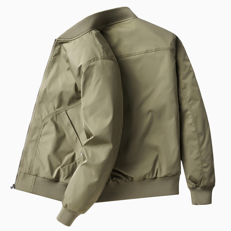 Men's Clothing new men's jacket spring and autumn pilot loose casual large size baseball collar casual men's jacket_voghion.com