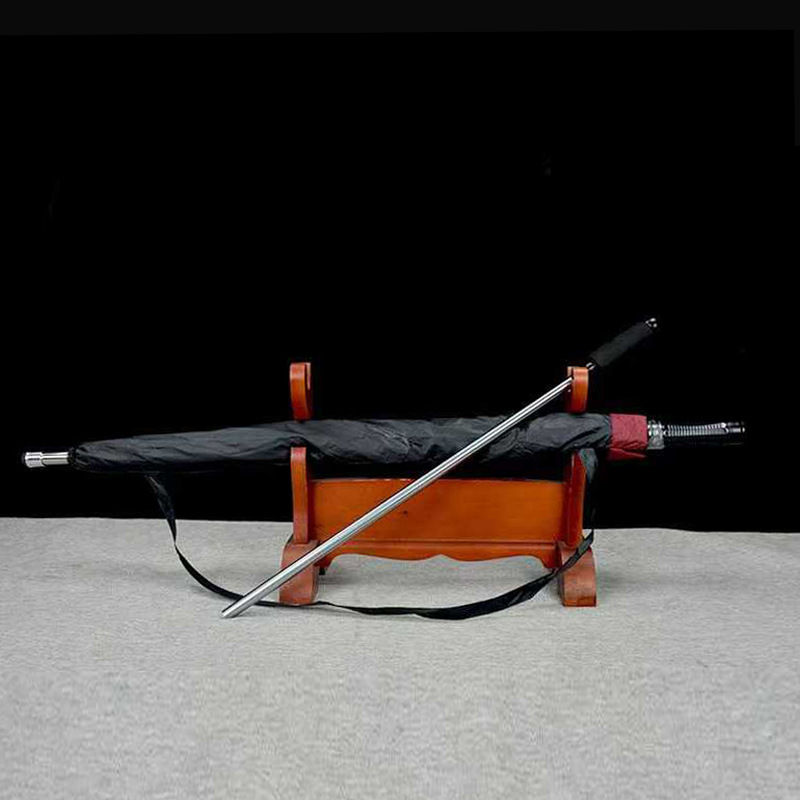 High Manganese Steel Solid Umbrella Stick, Longquan Sword and Cold Weapon Stick, Integrated Sword-In-Stick Design, Vehicle-Mounted Self-Defense Umbrella Stick, Unsharpened High Manganese Steel Solid Umbrella Stick, Longquan Sword and Cold Weapon Stick, Integrated Sword-In-Stick Design, Vehicle-Mounted Self-Defense Umbrella Stick, Unsharpened