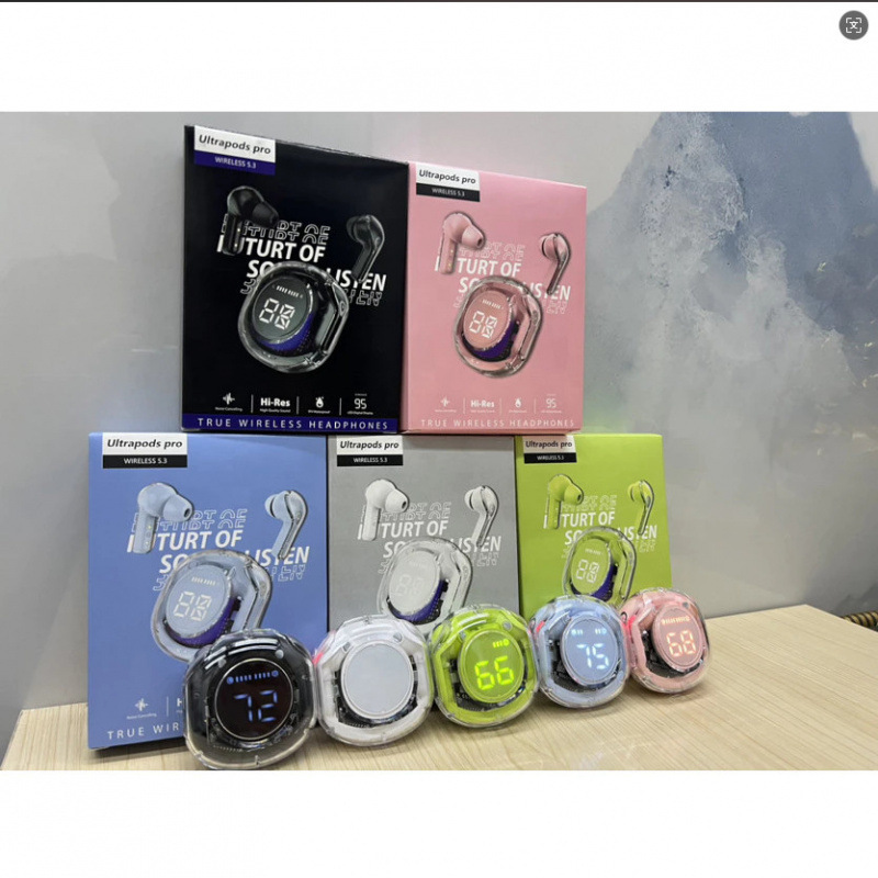 TK cargo transparente segunda generación Air39 auriculares Bluetooth transparente generación Air31 cristal pantalla digital cápsula inalámbrica
