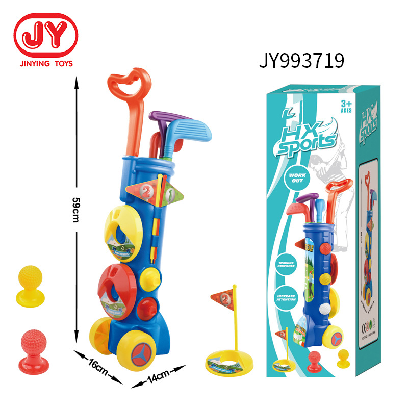 Juego de bolos del Club de Golf juguetes para niños de la serie juguetes al aire libre entre padres e hijos jardín de infantes deportes material didáctico