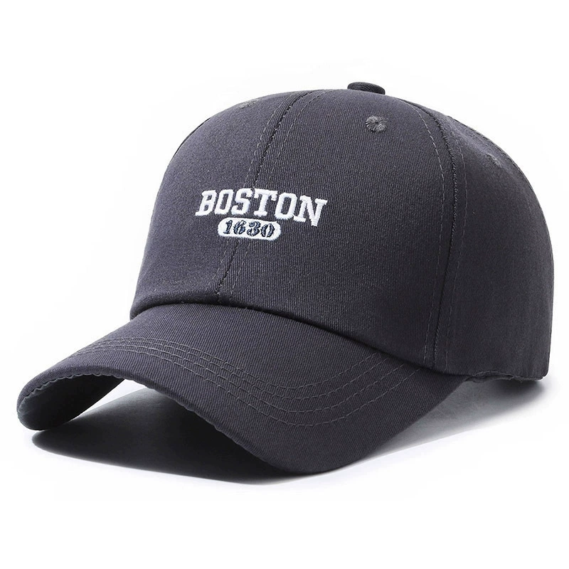 Baseball cap with embroidery, adjustable one-size, washed cotton look, multi-color options