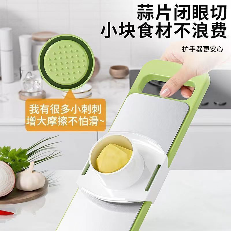 多機能ステンレス鋼シュレッダー家庭用キッチン野菜カッター粗細キュウリとジャガイモの細断ツールおろし金|undefined