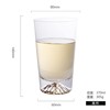 Home Drinking Water Cup Transparent Crystal Glass Creative Fuji Milk Milk Juice Cup Snow Mountain Tea Cup