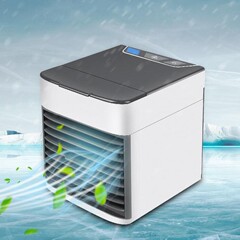 【一件】国境を越えたミニ二世代冷風機携帯型ファン家庭用空調ファン噴霧加湿器