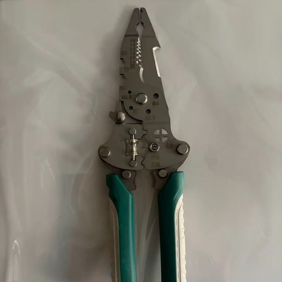 可折叠多功能剥线钳拨线钳高配电工专用拔线分线钳子绕线剪线压线