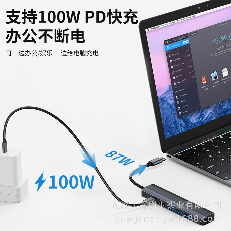 Amazon's best-selling new product type-c docking station is suitable for Apple mac notebook usb c hub docking station
