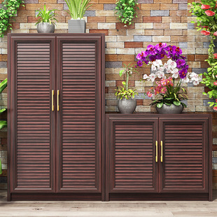 Outdoor Aluminum Alloy Waterproof Sunscreen Large Capacity Storage Cabinet Courtyard Garden Balcony Storage Sundries Tool Storage Cabinet
