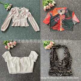 shein女装库存杂款夏时尚性感上衣女吊带亚马逊外贸货源批发低价