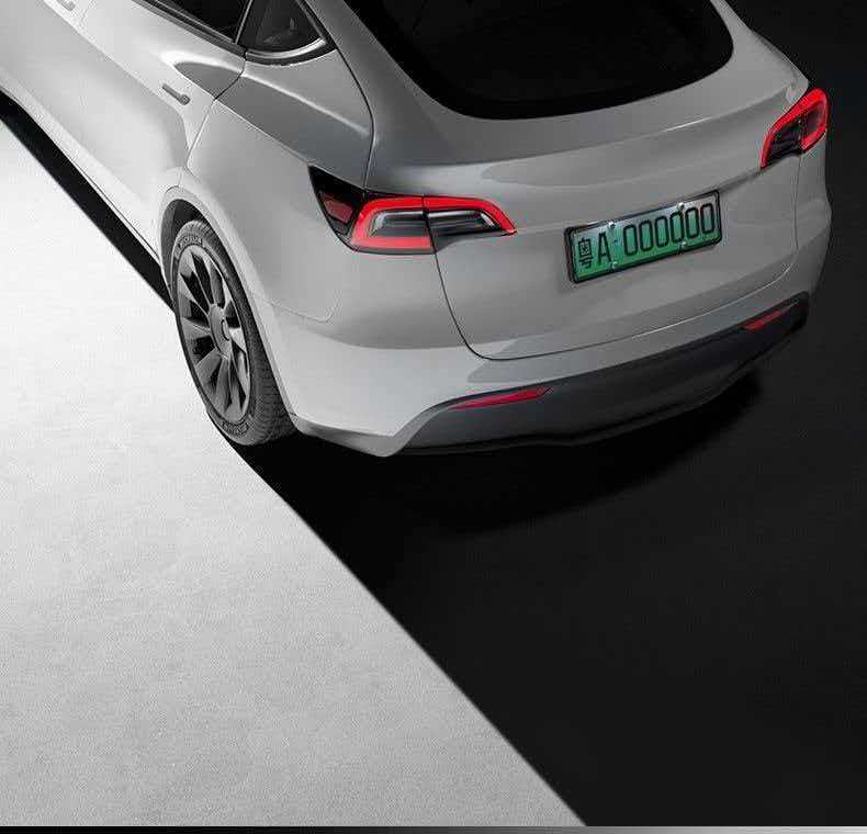 Suitable for Tesla's New Version of Model Y License Plate Frame, New Yl Full-Cover Original License Plate Frame, License Plate Modification Accessories