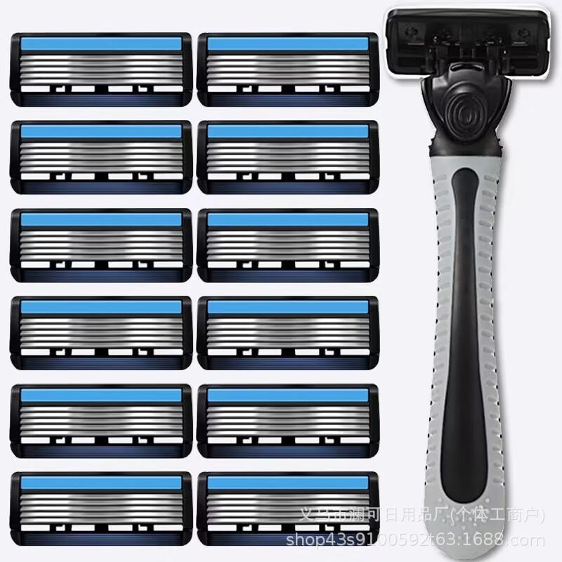 6 layer razor manual razor Geely six layer blade men's razor head except Mao Mao knife new